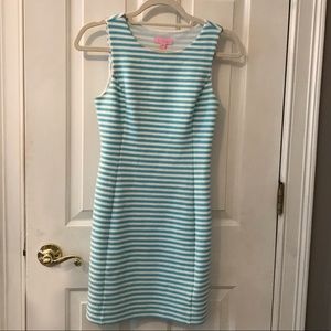 LILY PULITZER blue & white stripped dress